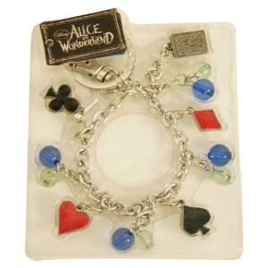  Disney Red Queen Key Ring Bracelet   with Card Symbols and 