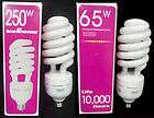 Lot 2  65W   65 Watt 2700K CFL Light Bulb Soft Lighting Hydroponic 