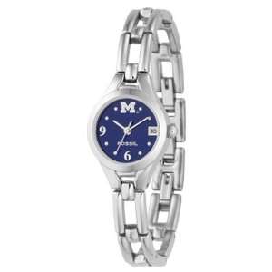 Fossil Athletic Michigan Wolverines Ladies Applied Watch  