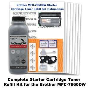  Brother MFC 7860dw Starter Cartridge Toner Refill Kit 