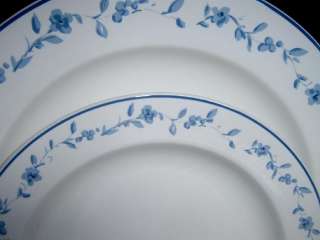 Martha Stewart Everyday Blue Transfer Floral Lg Plate  