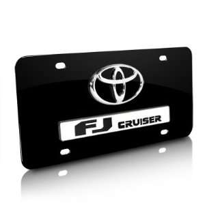 Toyota FJ Cruiser Black Metal License Plate, Official Licensed Product