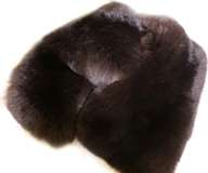 568 Framed Chinchilla fur blanket real fur rug throw  