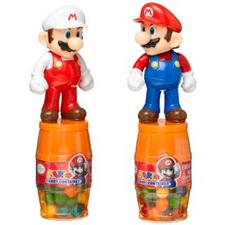 Ausome Candy Mario Barrel Candy Container, 1.34 Ounce Packages (Pack 