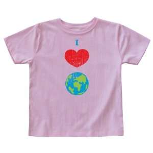   Weekends Toddler Organic Tee I (heart) Earth