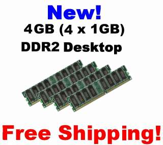 NEW 4GB (4x1GB) Memory Dell Inspiron 531s PC2 6400  