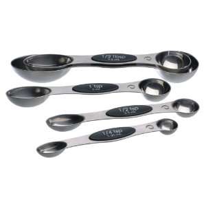   Set of 5 Stainless Steel Magnetic Measuring Spoons