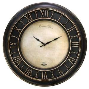   MCS Antique Bronze 22 Inch Wall Clock, Old World Design: Home