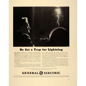   Ad General Electric GE Karl McEachron Lightning   Original Print Ad