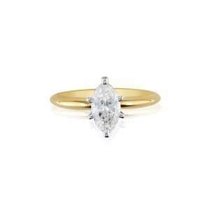 Inexpensive Engagement Rings: 1/3ct Marquise Diamond Solitaire Ring in 