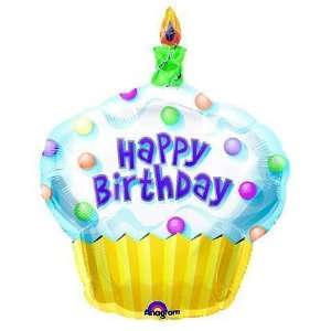  Birthday Balloons   Happy Birthday Cupcake Flat: Health 