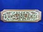   Home Brass & Solid Hardwood Plaque Wall Hanging Home 17x5 Blessing B