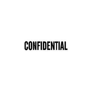    CONFIDENTIAL Narrow Self Inking Stamp  Red: Office Products