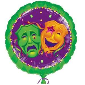 com Masquerade Comedy/Tradgedy Faces 18 Foil Balloon Party Supplies 