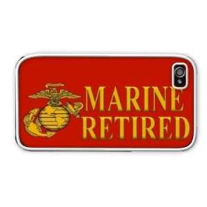  US Marines Retired Apple iPhone 4 4S Case Cover White 