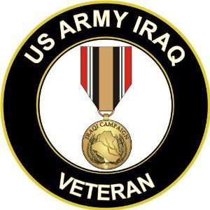  5.5 US Army Iraq Veteran Medal Decal Sticker: Everything 