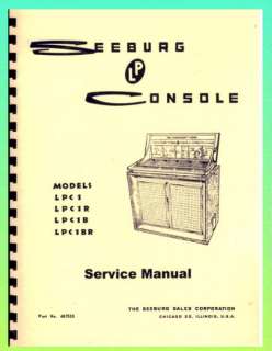 Seeburg LPC 1 Complete Service Manual  