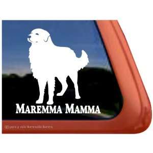  Maremma Mamma ~ Maremma Sheepdog Vinyl Window Auto Decal 