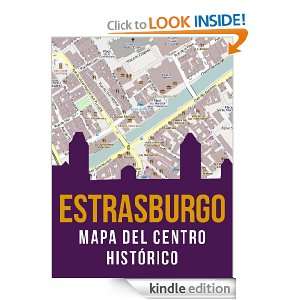 Estrasburgo, Francia mapa del centro histórico (Gran Isla de 