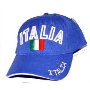New Italia world soccer hat cap   One size fit   100% acrylic   Color 