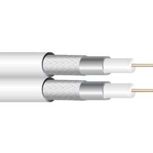  Forza 41157 Dual Rg6 Coaxial Cables, 500 Ft (bare Copper 