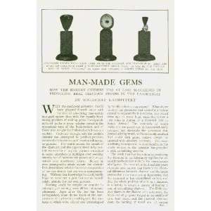 1913 Man Made Gems Precious Jewelry Rubies Diamonds 