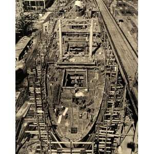  1941 USS President Jackson Ship Newport News VA Print 