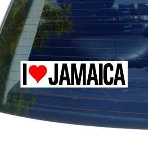  I Love Heart JAMAICA   Window Bumper Sticker Automotive