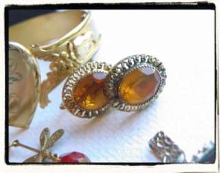 LOT OLD VINTAGE VICTORIAN JEWELRY GOLD FILLED STERLING  