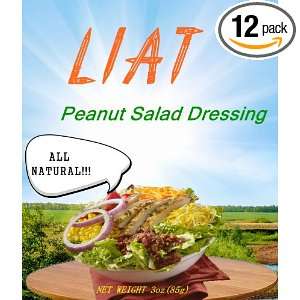 Peanut Salad Dressing, 3oz (Pack of 12)  Grocery & Gourmet 