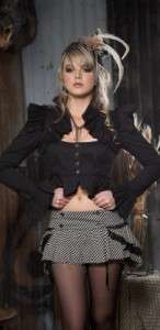 Lip Service Step in time cropped ruffle jacket shrug goth gothic 