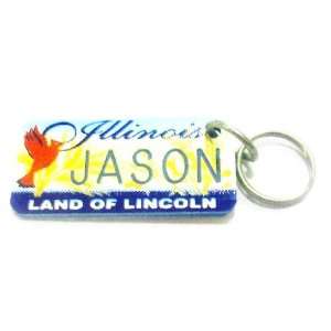 Illinois Land of Lincoln Jason Keychain, Key Holder, Key 