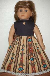 Josefina / Kaya   southwest print dress   clothes fit American Girl 