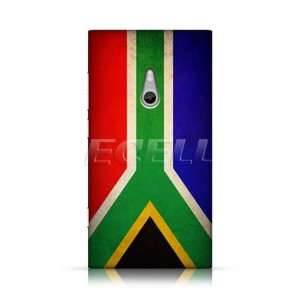   DESIGNS SOUTH AFRICAN FLAG BACK CASE FOR NOKIA LUMIA 800 Electronics
