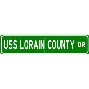 USS LORAIN COUNTY LST 1177 Street Sign   Navy  Sports 
