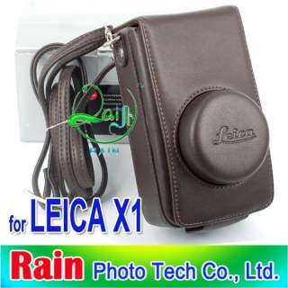 Leather Camera Case Pouch Bag for LEICA X1 Dark Brown  