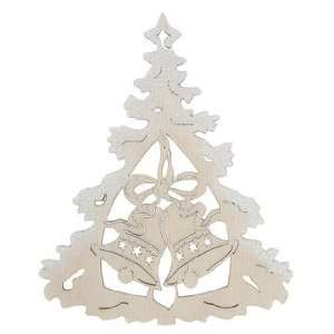 Glitter Tree   Jingle Bells Christmas Ornament: Home 