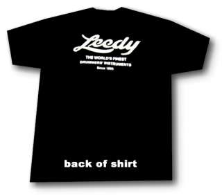 Leedy Drums logo shirt. As always, this item is 100% brand new fromthe 