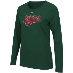   Ladies Green Body Check Long Sleeve T shirt (Large): Sports & Outdoors