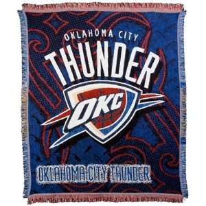  Oklahoma City Thunder NBA Triple Woven Jacquard Throw 