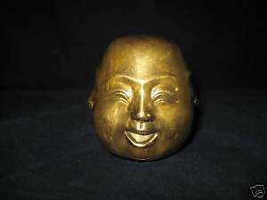 Superb Chinese Laughing Buddha Head statue China  