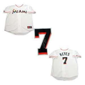  Jose Reyes Autographed Miami Marlins Jersey Sports 