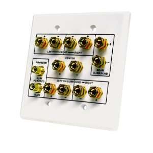  Vanco HTWP62 6.2 Home Theater Connection Wall Plate 