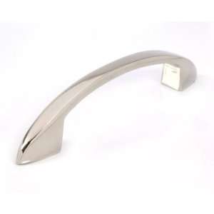  Curved Pull Polished Nickel 3 3/4 Boring: Home 