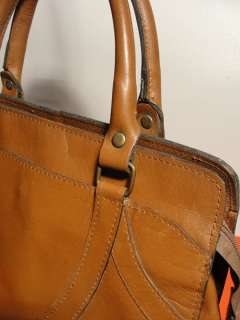 Vintage LEATHER Handbag DOCTORS Kelly Dress Bag Brown  