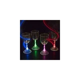 oz LED Light Up Flashing Wine Glass