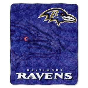  Baltimore Ravens NFL Super Soft Sherpa Blanket Sports 