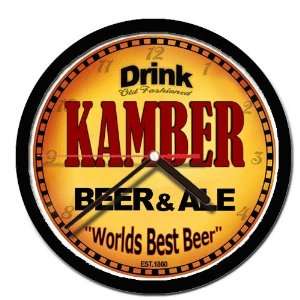  KAMBER beer and ale cerveza wall clock: Everything Else