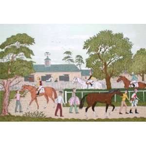  Les jockeys a lentrainement by Vincent Haddelsey, 15x12 
