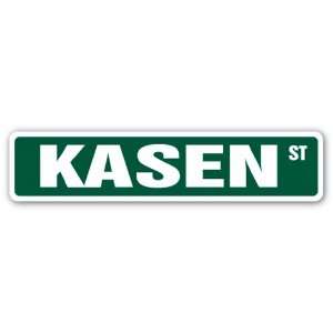 KASEN Street Sign name kids childrens room door bedroom 